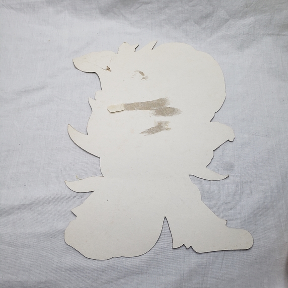 Two Vintage Fall Thanksgiving Cut Outs Pilgrims Big Eyes Die Cut - Picture 3 of 5